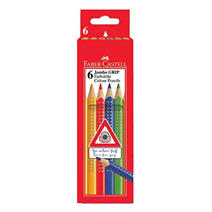 Faber Castell "Jumbo Grip" Coloured Pencil (Set of 6