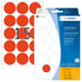HERMA 2276 Multi-purpose labels/colour dots Ø 32 mm round luminous red paper matt hand inscription 360 pcs.