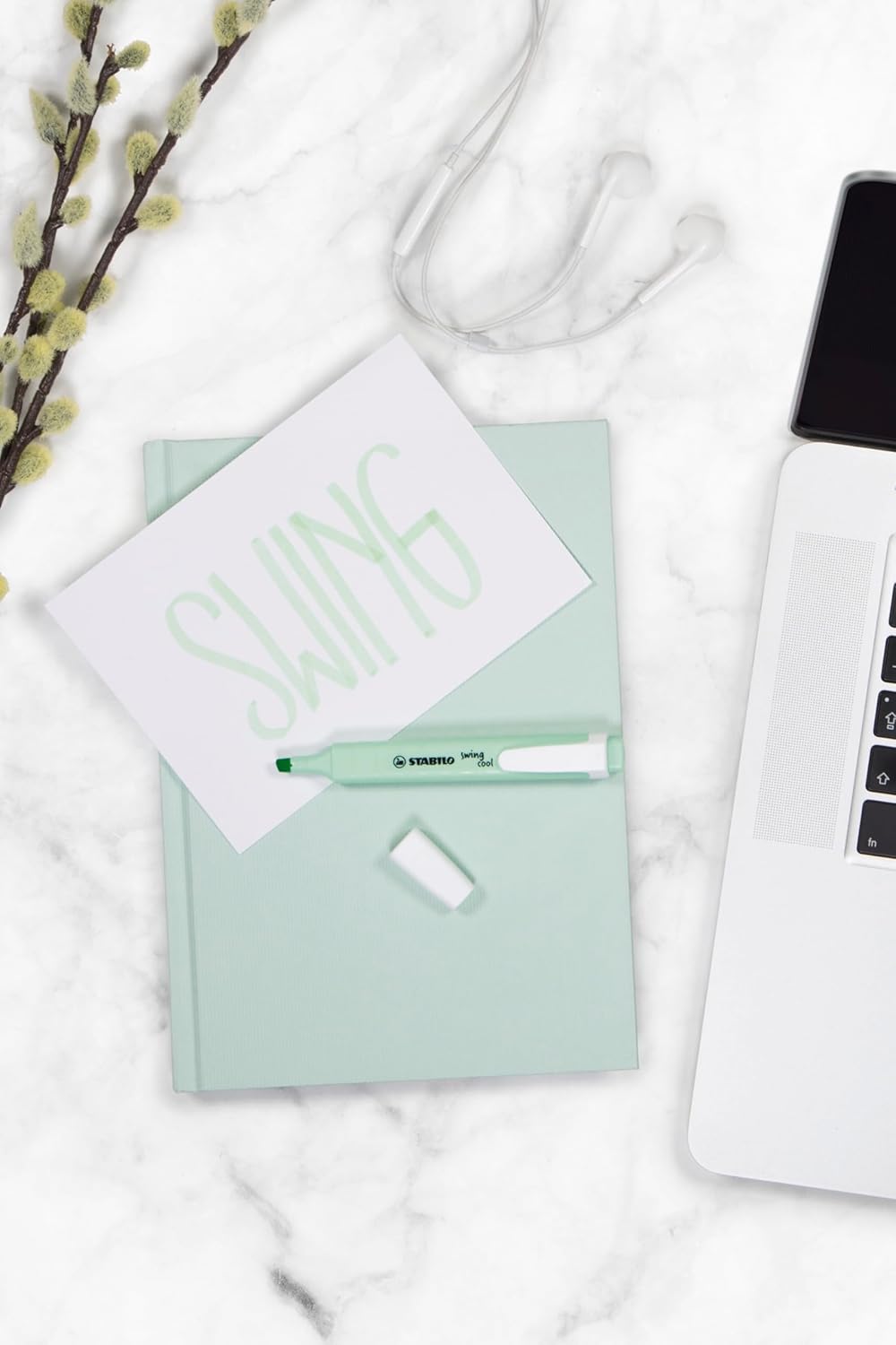 Highlighter - STABILO swing cool Pastel - Pack of 4