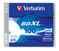 Verbatim BDXL 100GB 4X White Inkjet Printable, Hub Printable - 1pk Jewel Case, 43790