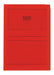 ELCO Ordo Classico 220x310 mm 120GSM Paper Folder with Printing and 180x100 mm Window (Box of 100) - Bright