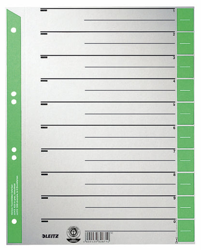Leitz 1652-00-55 - Trennblätter1652 A4 100-er, grün