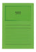 ELCO Ordo Classico 220x310 mm 120GSM Paper Folder with Printing and 180x100 mm Window (Box of 100) - Bright Green