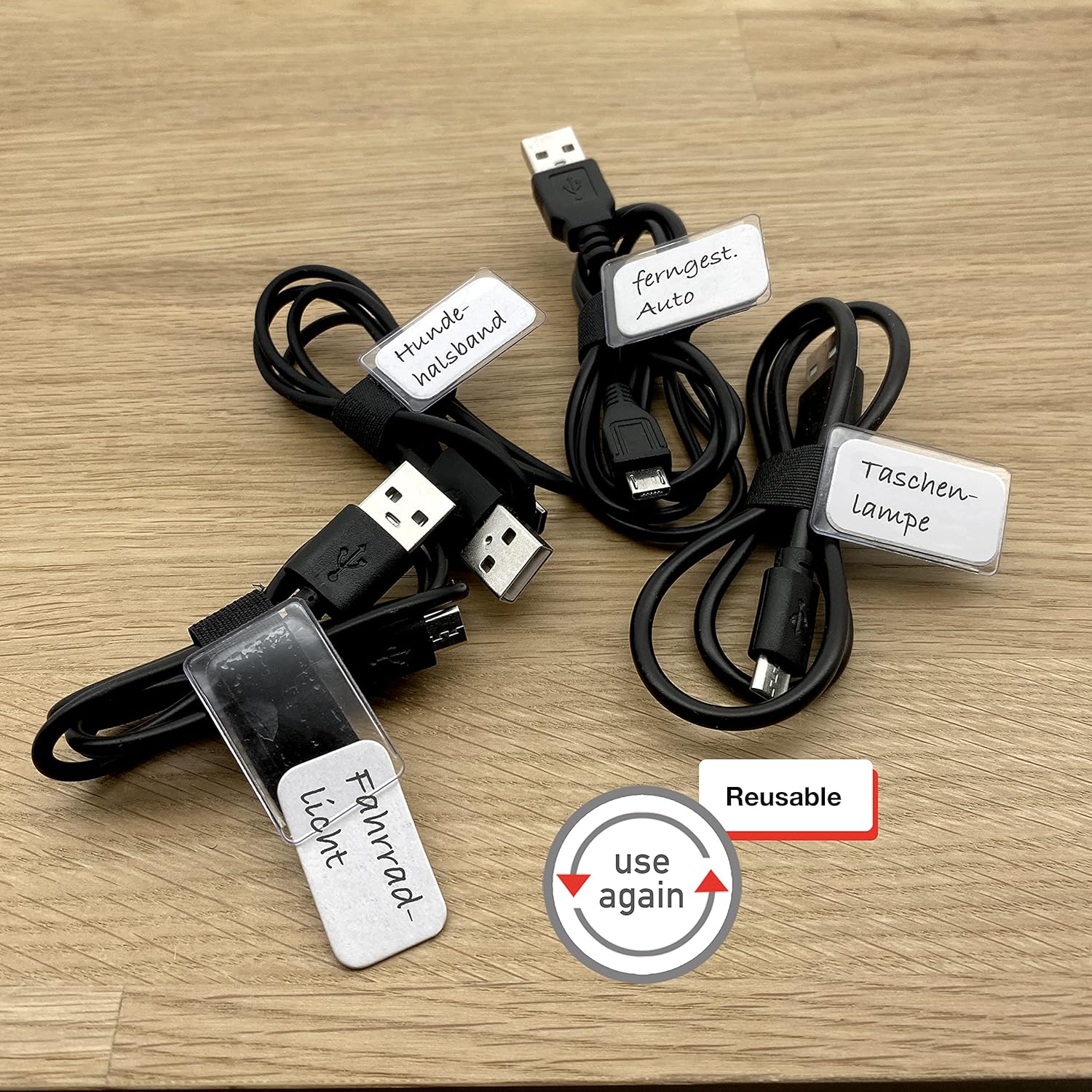 LABEL THE CABLE LTC MINI TAGS - Schwarz Kabelhalter 2510