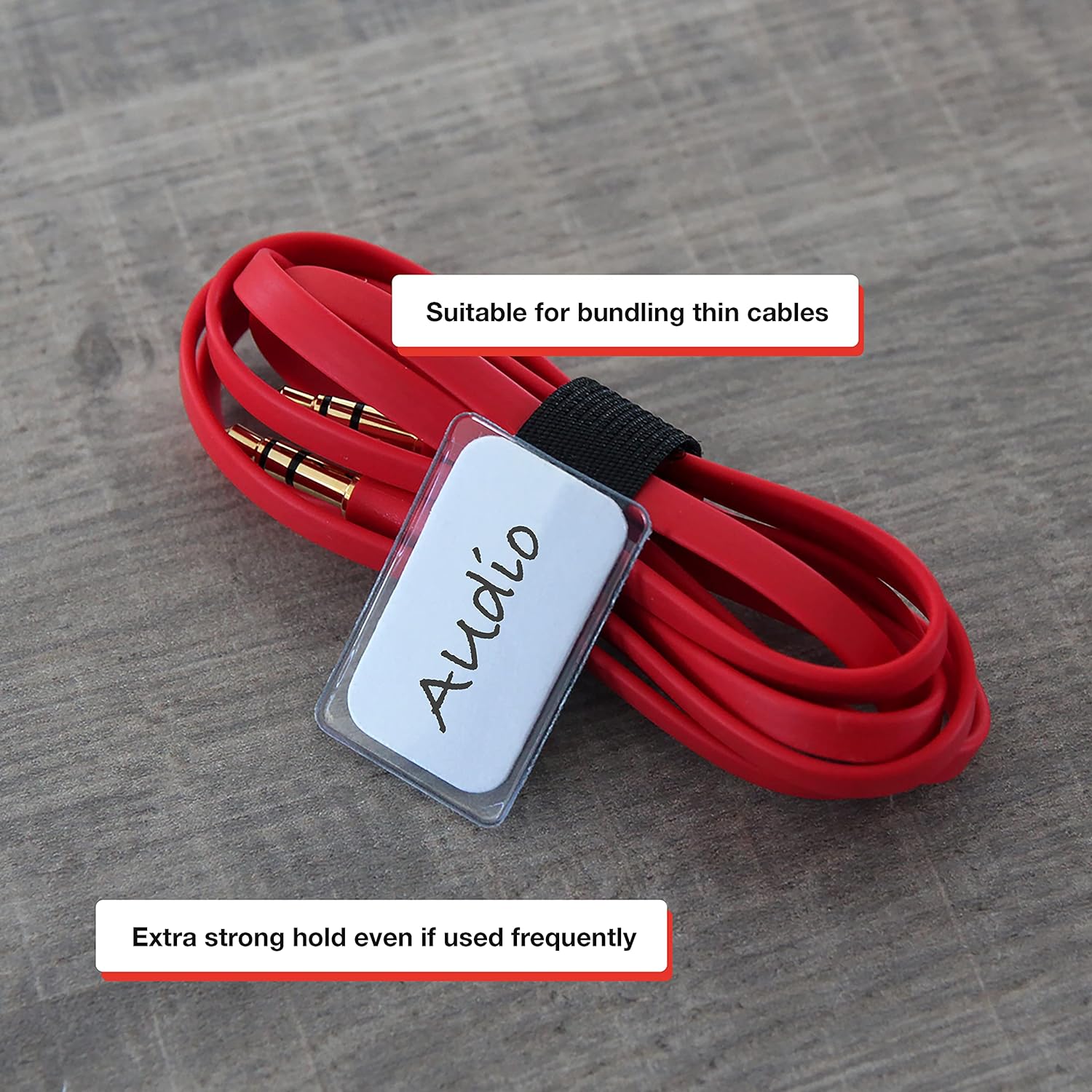 LABEL THE CABLE LTC MINI TAGS - Schwarz Kabelhalter 2510