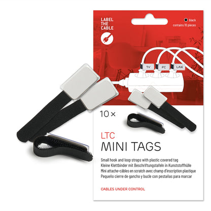 LABEL THE CABLE LTC MINI TAGS - Schwarz Kabelhalter 2510
