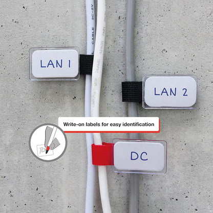 LABEL THE CABLE LTC MINI TAGS - Schwarz Kabelhalter 2510