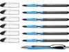 Schneider 151276 Slider Basic XB Pack of 6 and 1x Slider Rave XB Ballpoint Pen with Case, Black Ink