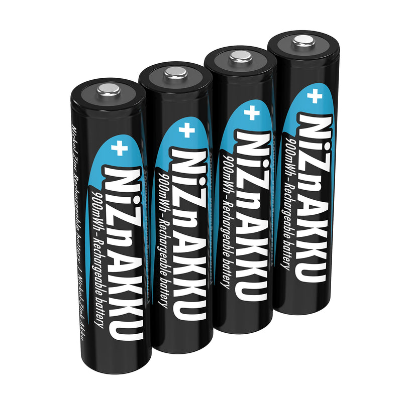 ANSMANN Micro NiZn battery AAA 1,6V 900mWh, 4 rechargeable batteries