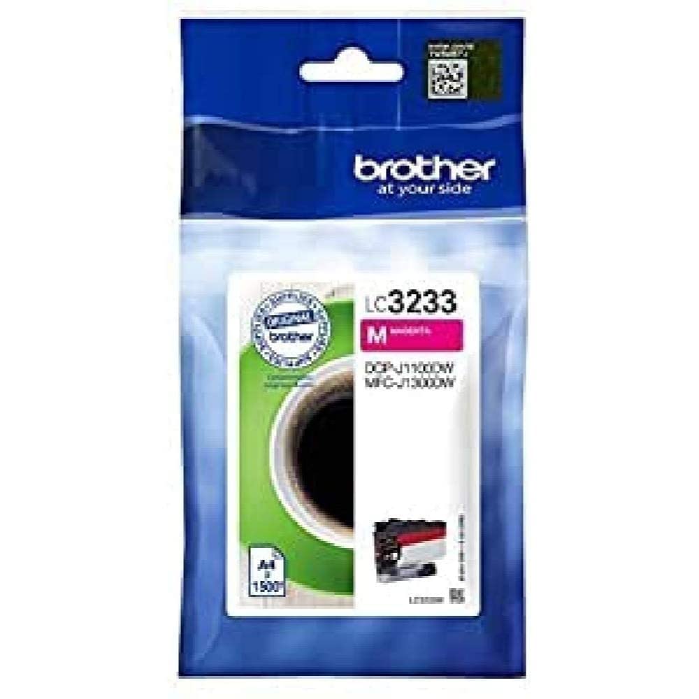 BROTHER LC-3233M Inkjet Cartridge, Magenta, Single Pack, Super High Yield, Includes 1 x Inkjet Cartridge, Genuine Supplies