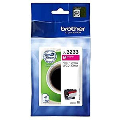 BROTHER LC-3233M Inkjet Cartridge, Magenta, Single Pack, Super High Yield, Includes 1 x Inkjet Cartridge, Genuine Supplies