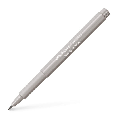 Faber-Castell 155488 - Faserschreiber Broadpen, pastell grau