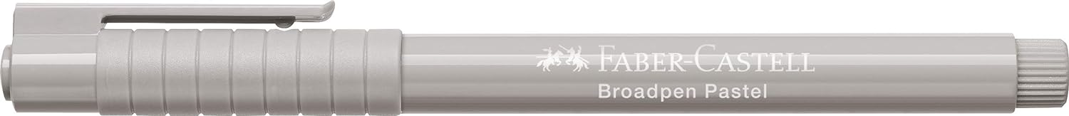 Faber-Castell 155488 - Faserschreiber Broadpen, pastell grau