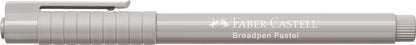 Faber-Castell 155488 - Faserschreiber Broadpen, pastell grau