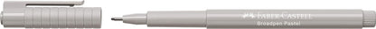 Faber-Castell 155488 - Faserschreiber Broadpen, pastell grau