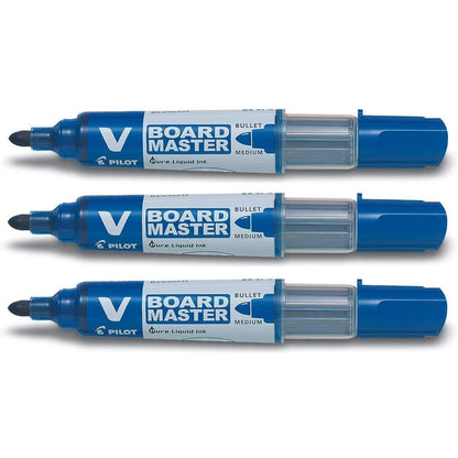 Pilot Set of 3 Board Master Begreen Blackboard Markers Blue