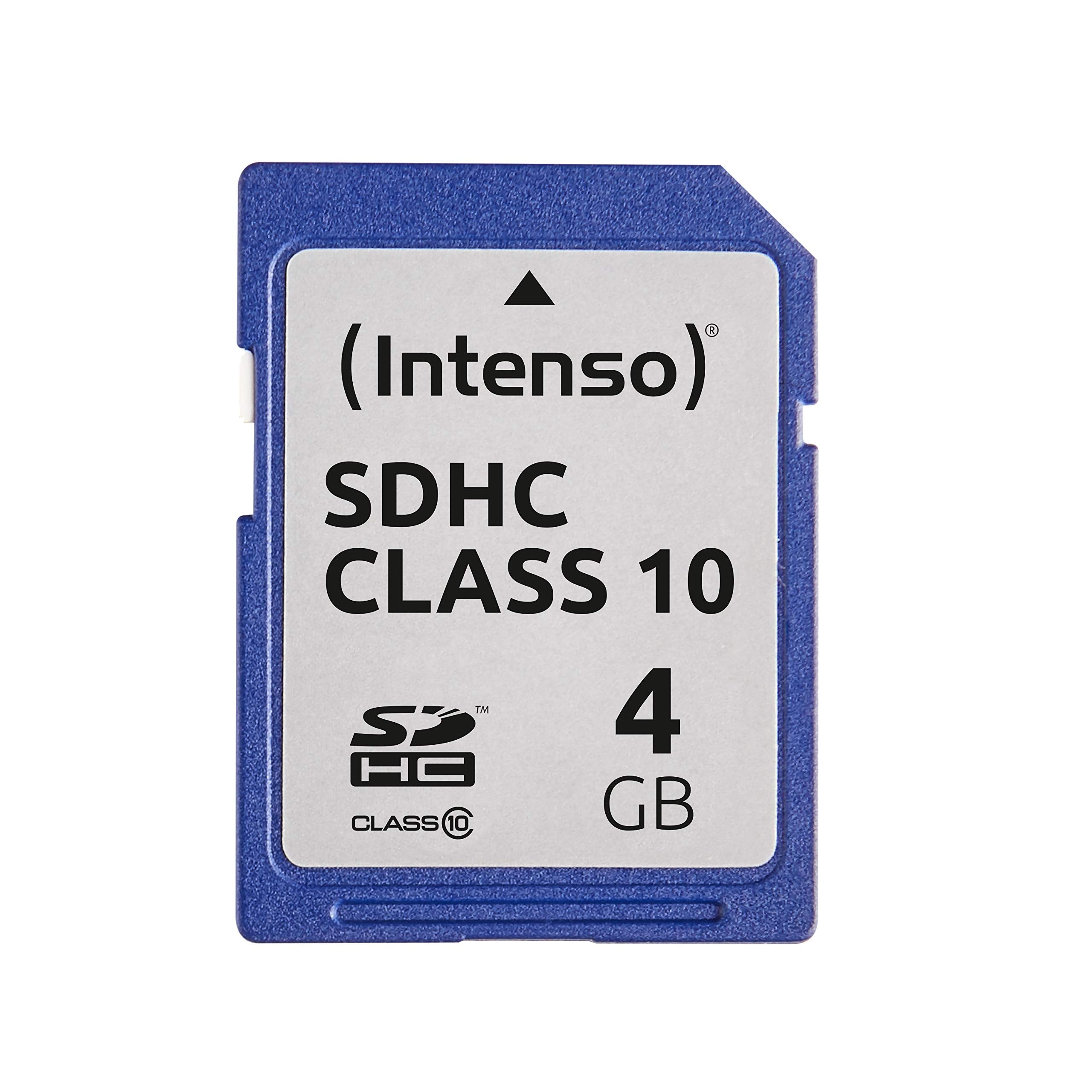 Intense 4GB SDHC - 4GB SDHC Memory Card (20 MB / s, class 10), blue 4 GB Class 10