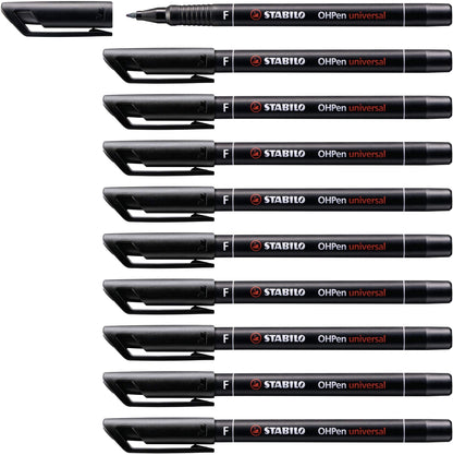 Folienstift - STABILO OHPen universal - permanent fein - 10er Pack