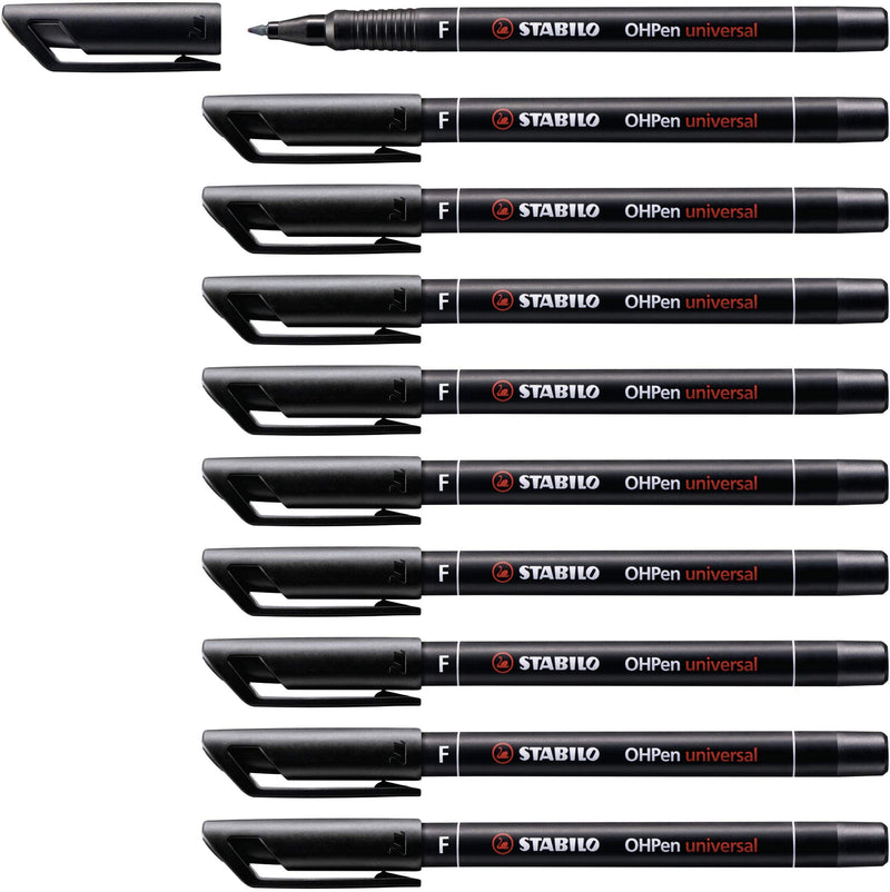 Folienstift - STABILO OHPen universal - permanent fein - 10er Pack