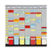 Franken PV1020 T-Card Office Planner with German Headings 47.4 x 49 cm 7 + 1 Index 20 Items