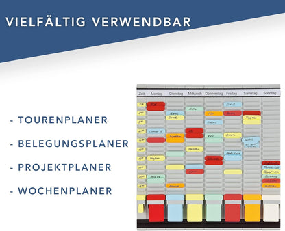 Franken PV1020 T-Card Office Planner with German Headings 47.4 x 49 cm 7 + 1 Index 20 Items