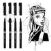 Molotow Blackliner Black Marker Brush - MO200486 Set 1 4er Set Black