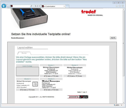 Trodat 44084 Text Stamp Self-Inking Printy 4911 4.0 – Black