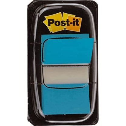 Post-it Index Medium Plastic Dispenser - Bright Blue (Pack of 50