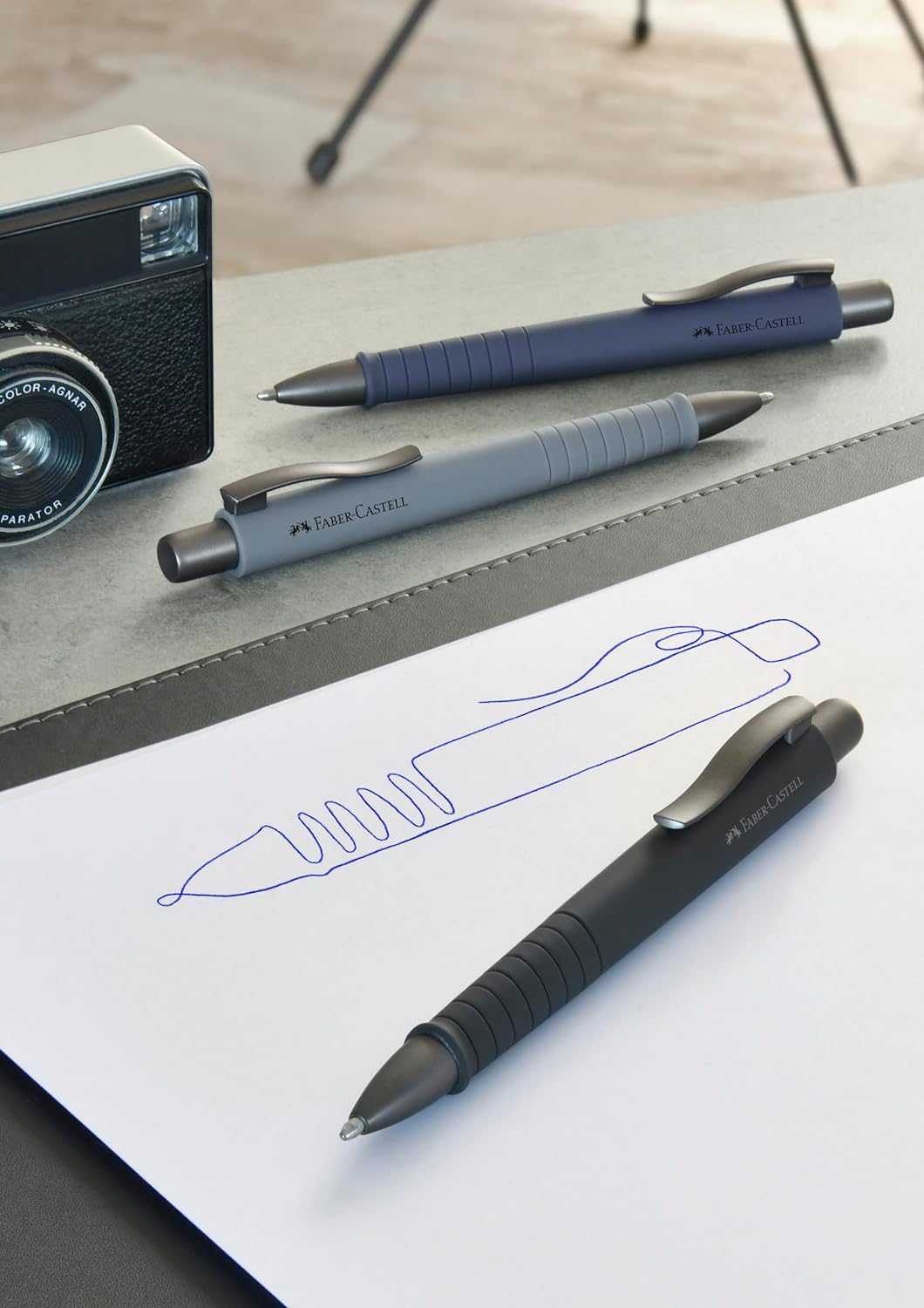 Faber-Castell Poly Ball XB Ballpoint Pen - Black (Writing color blue