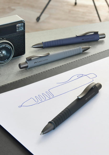 Faber-Castell Poly Ball XB Ballpoint Pen - Black (Writing color blue