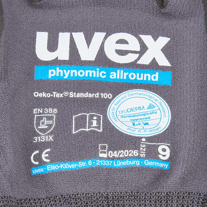 Uvex 600499 Phynomic All-round Glove, Size 09