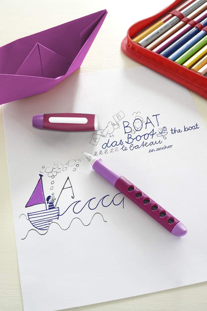 Faber-Castell Scribolino 149846 School Fountain Pen Right-Handed Nib Size A Blackberry