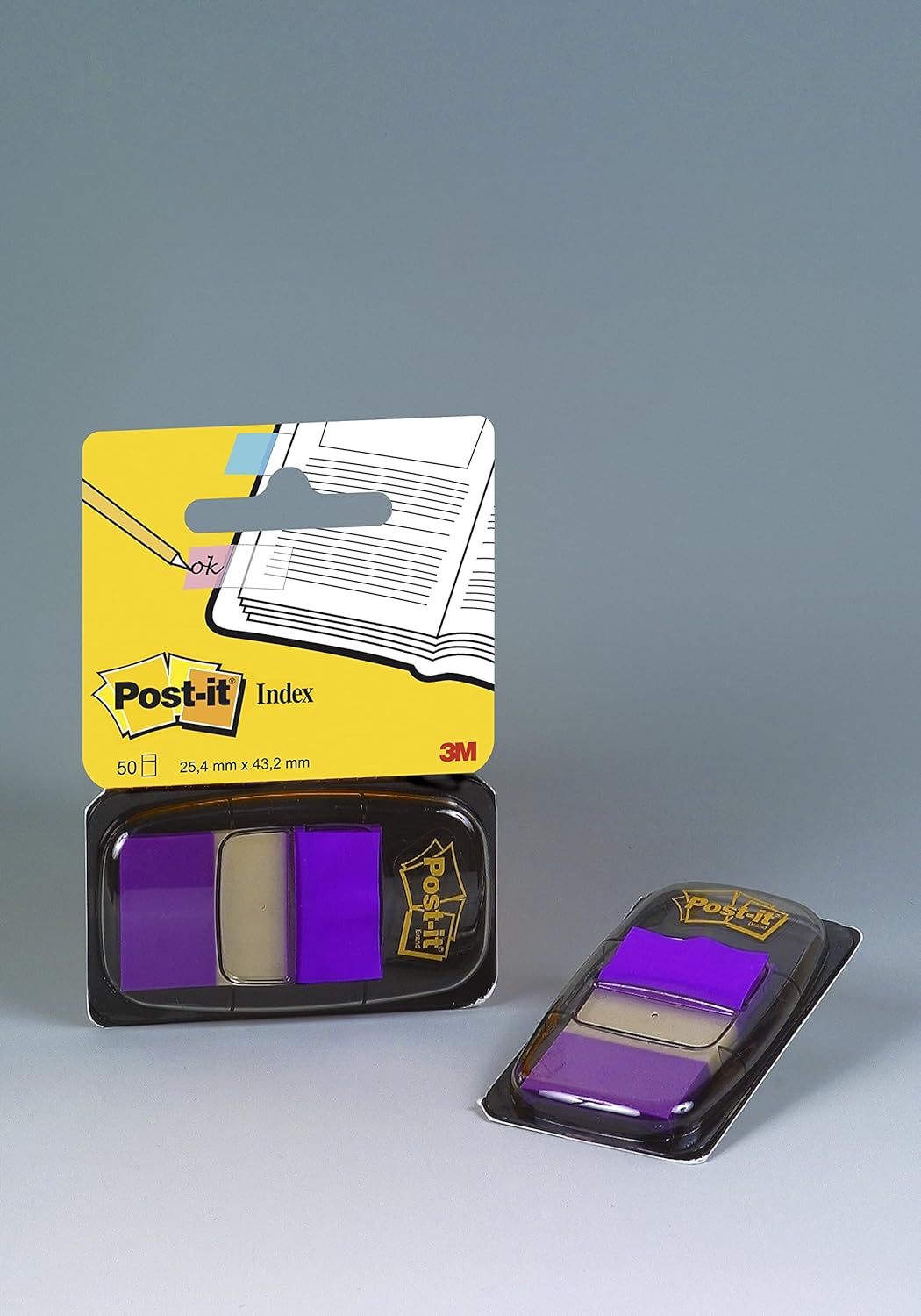 Post-it Index Medium Plastic Dispenser - Purple (Pack of 50