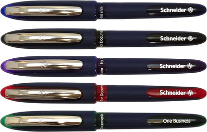 Schneider One Business Rollerball Pen (Indelible, 0.6 mm Ultra Smooth Tip