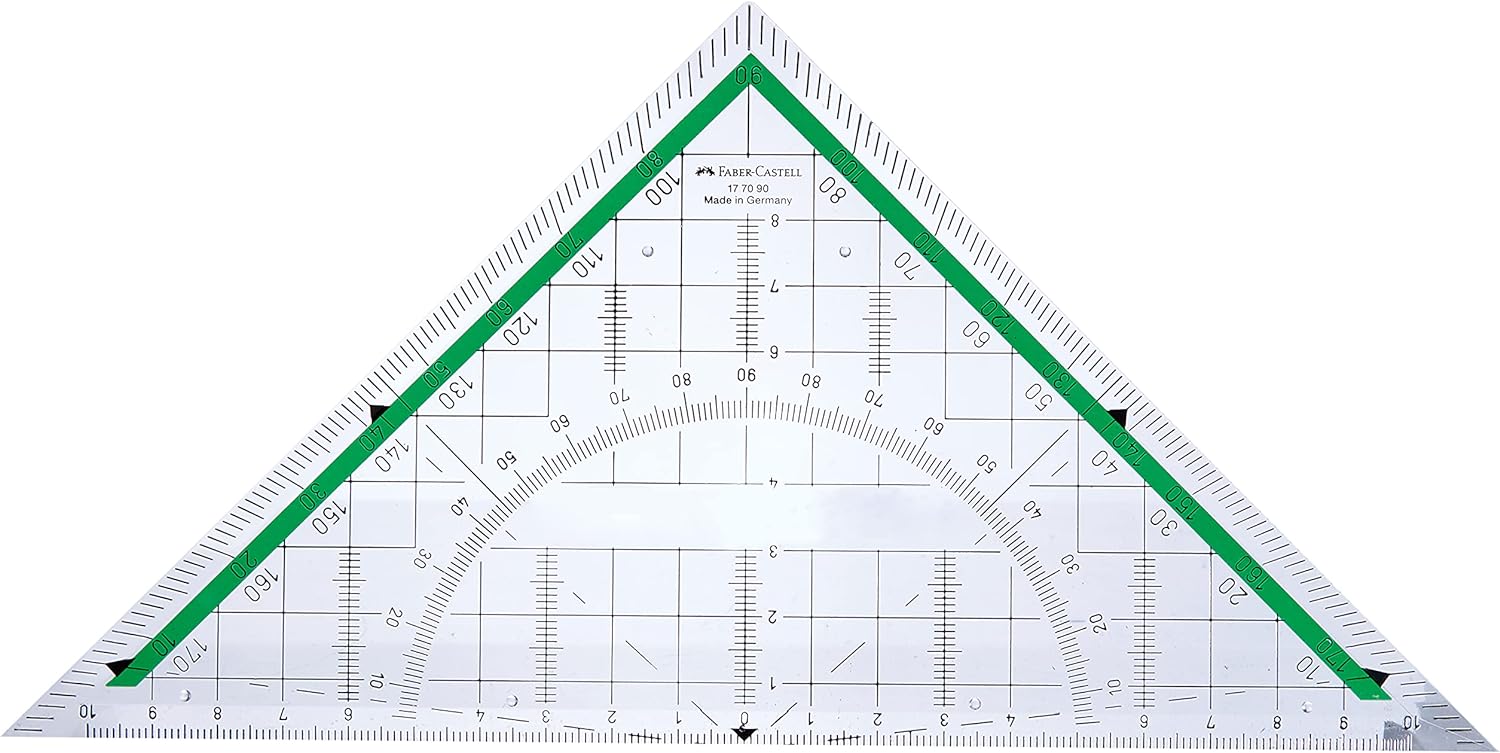 Faber Castell 177090 20 cm Triangle with Handle