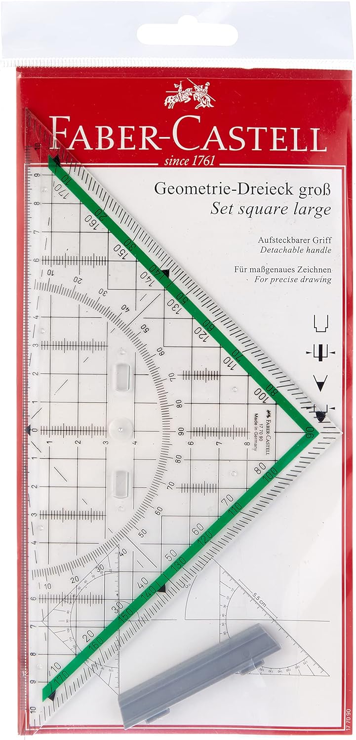 Faber Castell 177090 20 cm Triangle with Handle