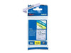 Brother Original laminiertes Schriftband TZe-MQF31 12 mm, schwarz auf pastell-lila (u.a.für Brother P-touch H100LB/R, H200, H105, E100/VP, D200/BW/VP, D210/VP, Cube)