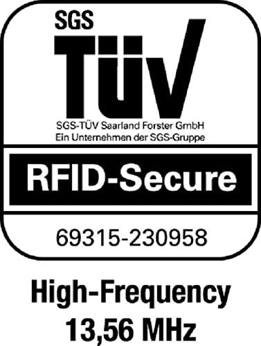 Durable RFID SECURE Wallet in Charcoal | Pack of 1 | Holds Upto 8 Credit, Debit and ID Cards | Protects at 13.65MHz