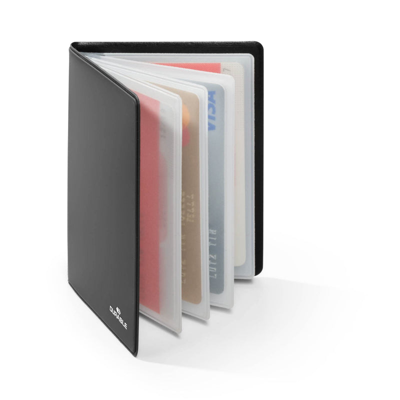 Durable 230958 - Porta Carte di Credito RFID Secure, Capacità 8 Tessere, 75 x 102 mm (L x H), Carbone