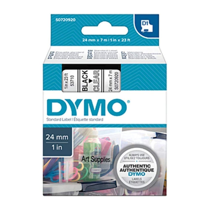 DYMO Authentic D1 Labels Black Print on White 24mm x 7m Self-Adhesive Labels for LabelManager Label Printers
