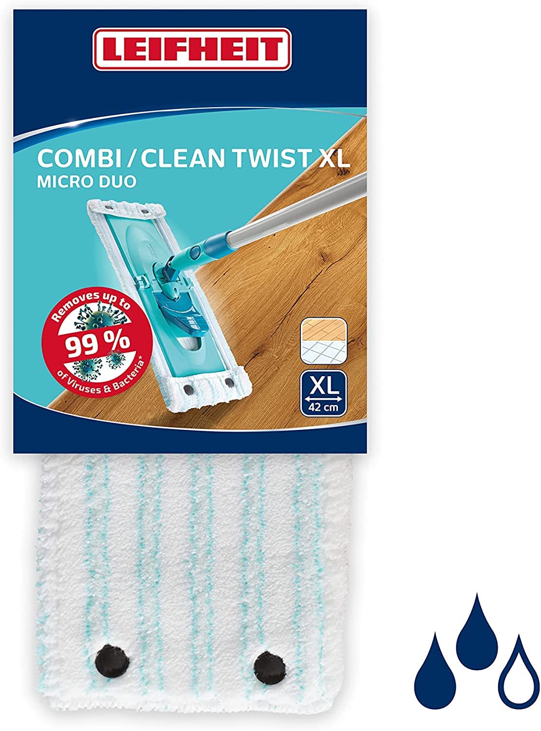 Leifheit - Vervangingsdoek Clean Twist Xl