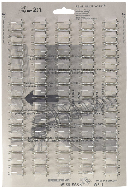 `Drahtkamm.El silber 50St 19,0`