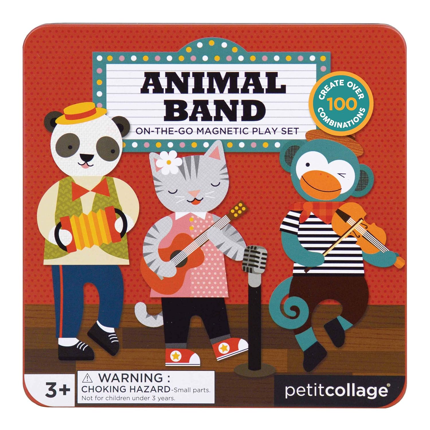 Petit Collage | Magnetic | Play On The Go Animal Band