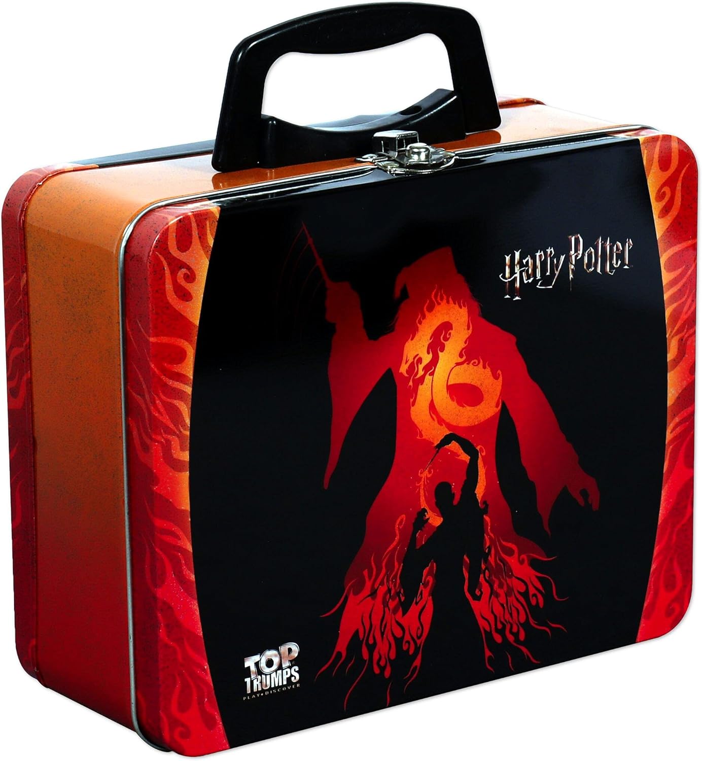 Top Trumps Harry Potter Witches and Wizards Collectors Tin Card Game, board the Hogwarts express with 30 cards with a glow-in-the-dark feature, gifts for boys and girls aged 6 plus