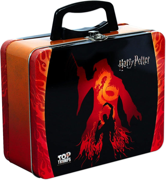 Top Trumps Harry Potter Witches and Wizards Collectors Tin Card Game, board the Hogwarts express with 30 cards with a glow-in-the-dark feature, gifts for boys and girls aged 6 plus