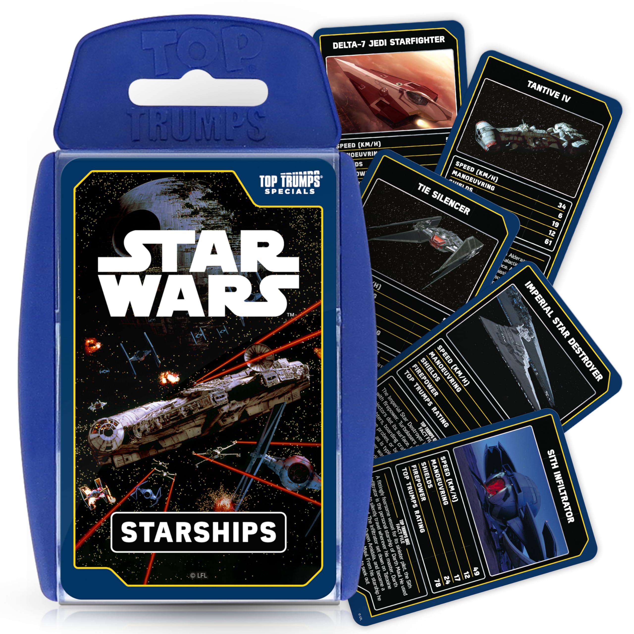 Star Wars Starships Top Trumps Card Game Star Wars Card Game