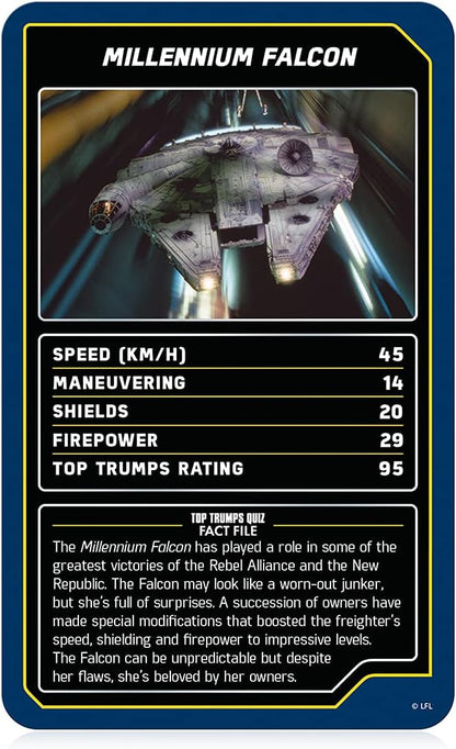 Star Wars Starships Top Trumps Card Game Star Wars Card Game