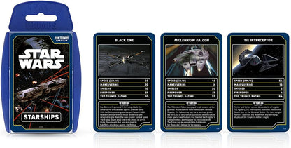 Star Wars Starships Top Trumps Card Game Star Wars Card Game