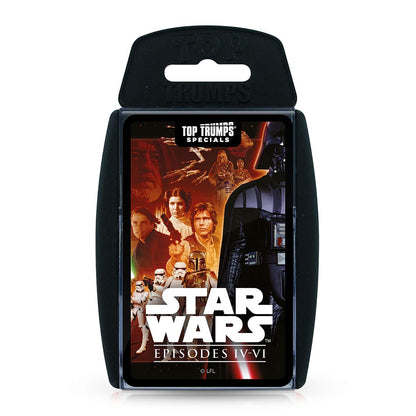 Top Trumps Star Wars Episoden 4–6 Specials Kartenspiel, Spielen mit Luke Skywalker, Darth Vader, Emperor Palpatine und Obi-Wan Kenobi, pädagogisch für 2 Spieler und ein tolles Geschenk für Kinder ab 6