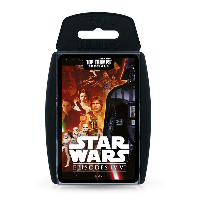 Top Trumps Star Wars Episoden 4–6 Specials Kartenspiel, Spielen mit Luke Skywalker, Darth Vader, Emperor Palpatine und Obi-Wan Kenobi, pädagogisch für 2 Spieler und ein tolles Geschenk für Kinder ab 6